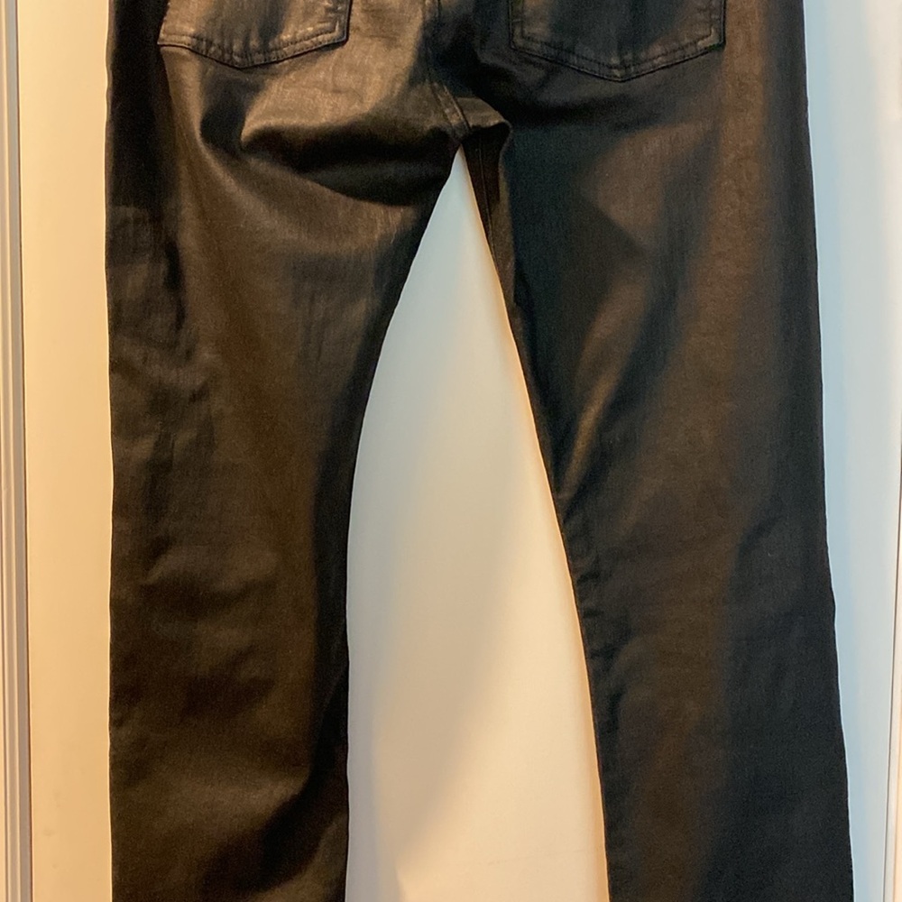 The Kooples Coated Leather Effect Cotton Stretch Jeans Never Used - Picture 8 of 16